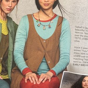 Gudrun Sjoden button down pinafore dress. Medium.